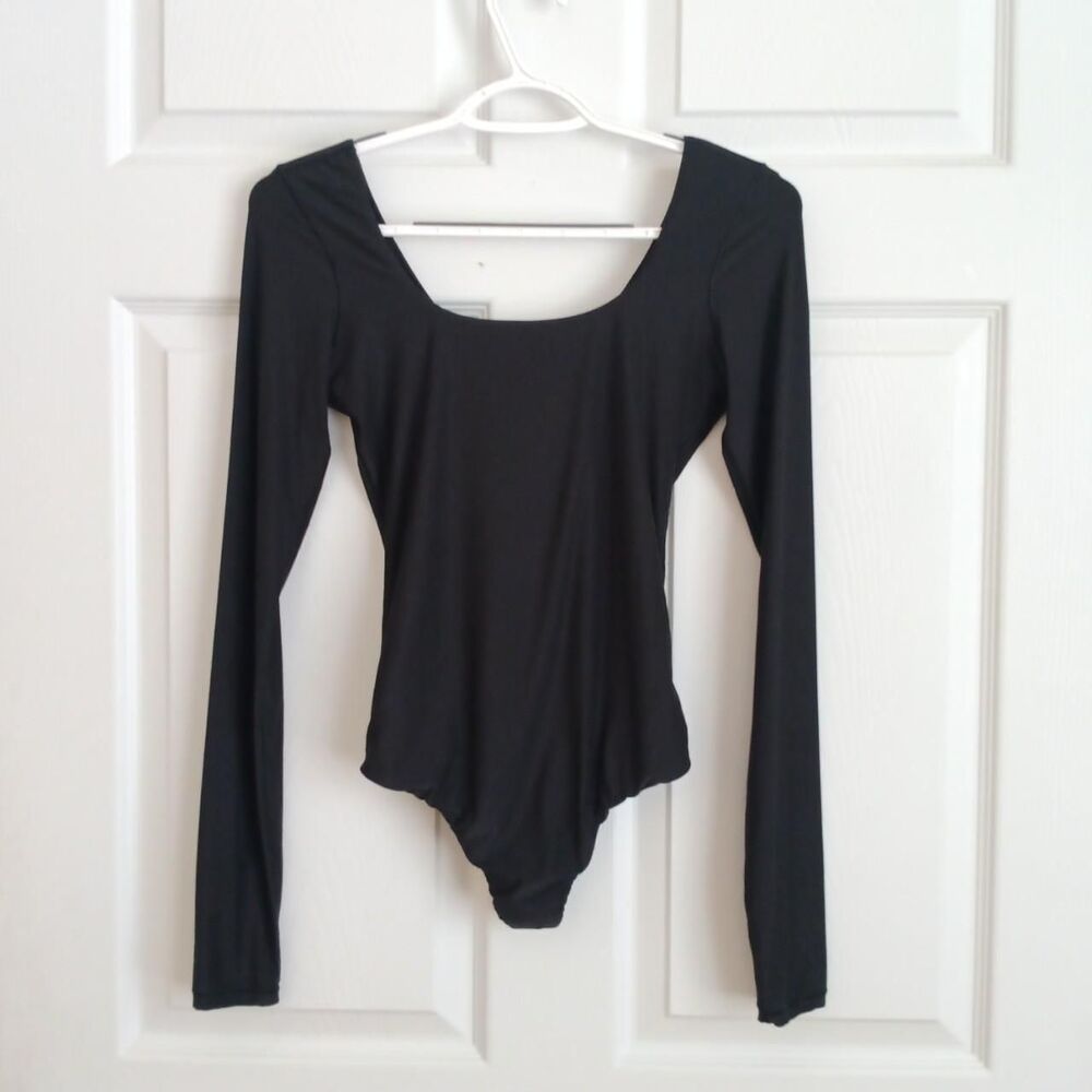 Aerie Women's Black Bodysuit